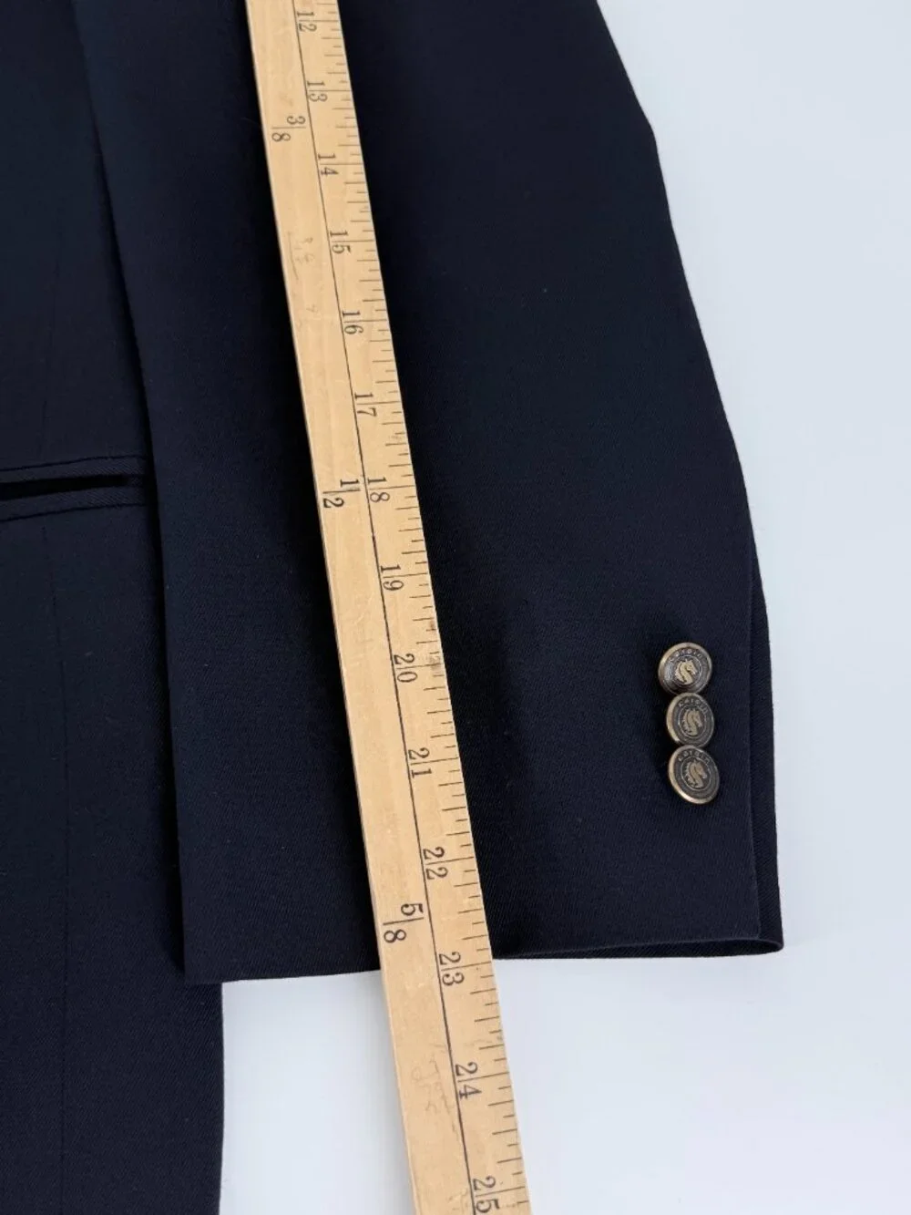 Vintage Pierre Cardin Navy Sport Coat Blazer USA Gold Buttons Size 44